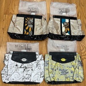 4 Miche Prima Purse Shells~2 HOPE & 2 LYNETTE~New Unused